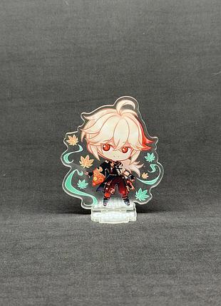 Акриловая коллекционная фигурка геншин импакт - genshin impact chibi кадзуха 10 см