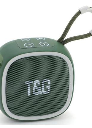Портативна бездротова колонка tg659, bluetooth, зелена modern home style