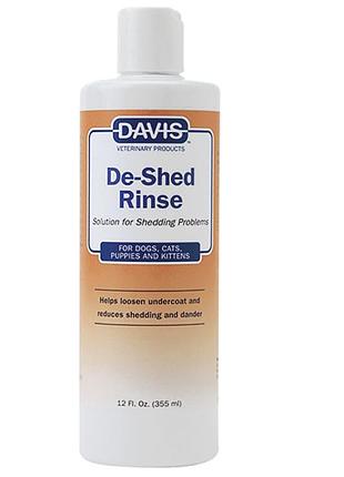Ополіскувач для собак і котів, davis de-shed rinse девіс полегшення лінькі концентрат 355 мл
