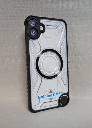 Чохол для nothing phone cmf1 / носінг фон смф1 armor, magsafe, tpu, протиударний, білий