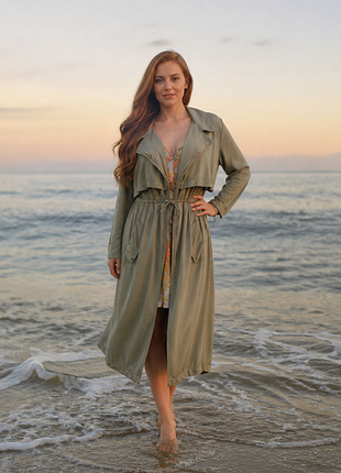 Тренч хаки m\l