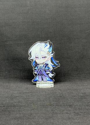 Акриловая коллекционная фигурка геншин импакт - genshin impact chibi нёвиллет (neuvillette) 1 10 см