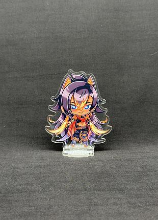 Акриловая коллекционная фигурка геншин импакт - genshin impact chibi дэхья 10 см