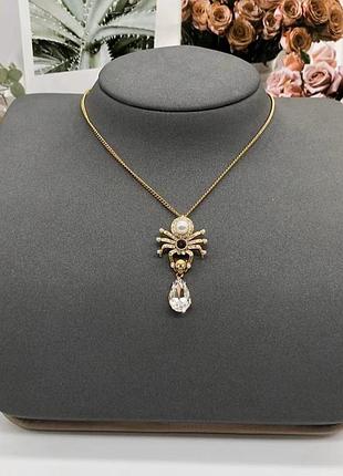 Намисто alexander mcqueen • люкс якість • позолота • брендове гравіювання уценка брак