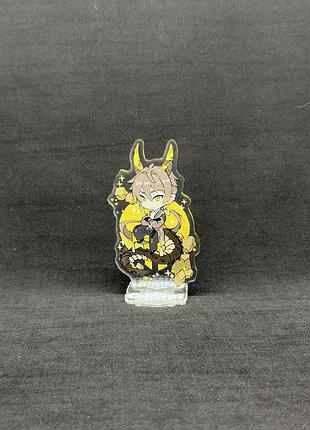 Акриловая коллекционная фигурка геншин импакт - genshin impact chibi чжун ли (zhongli) 1 10 см