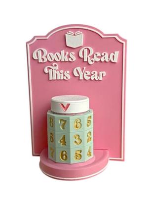 Счетчик и трекер целей для книг для отслеживания прогресса click wheel book counter 3d печать