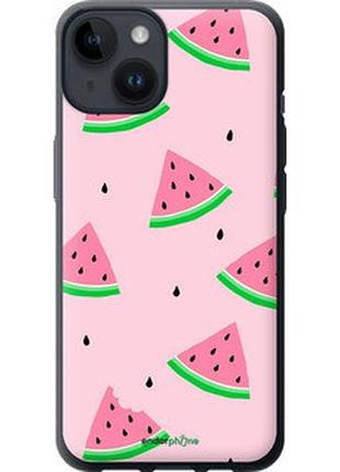 Чехол на iphone 14 розовый арбуз "4314u-2648-2448"