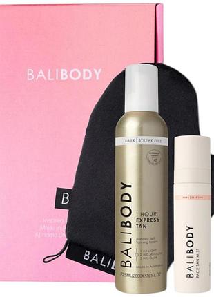 Набор для экспресс автозагара лица и тела bali body express bronzed