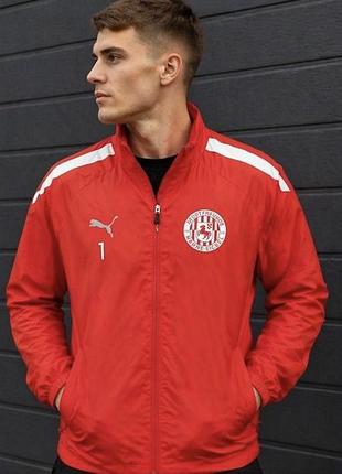 Красная мужская ветровка puma l(50-52)