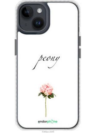 Чехол на iphone 14 пион "4366pm-2648-2448"