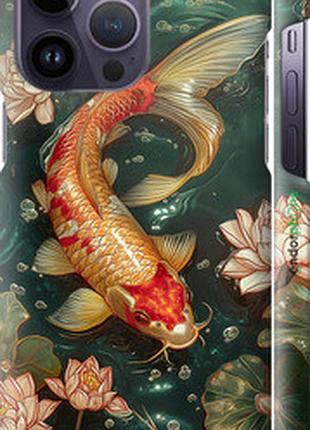 Чехол на iphone 14 pro max мелодия лотоса "6106m-2667-2448"