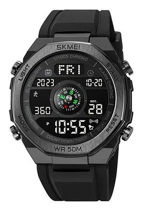 Годинники наручні skmei 2209bkbk, black-black, компас, педометр, 10323 modern home style