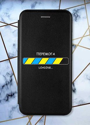 Чохол-книжка чорний з малюнком на samsung galaxy a37 перемога завантаження (принт 88)
