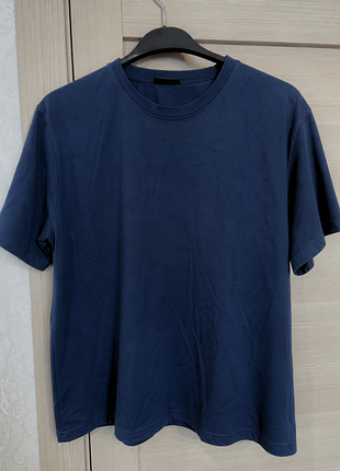 Базова синя футболка | xl–2xl | 100% бавовна | oversize