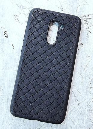 Чехол стеганый rhombus для xiaomi pocophone f1 black
