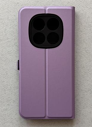Xiaomi redmi note 15 pro 5g чехол-книжка wave flap light purple пурпурный высококачественная искусственная кожа слоты для карт