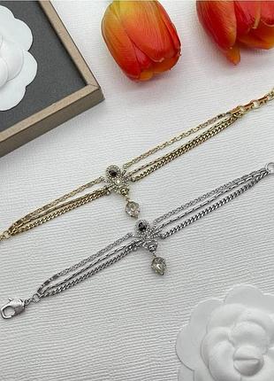 Браслет александр маккуин skull crystal bracelet gold люкс качество