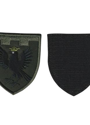 Шеврон военный / армейский, 102 обртро (ивано-франковская область) , на оливке, всу. 7 см * 8 см
