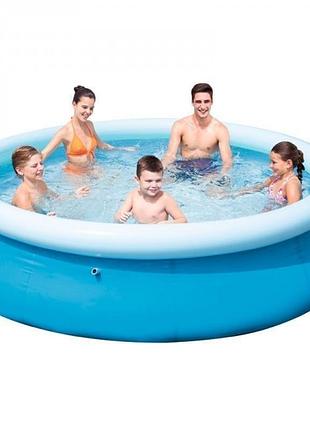 Наливний надувний басейн bestway 57266 fast set (305*76 см, 3800 літрів)