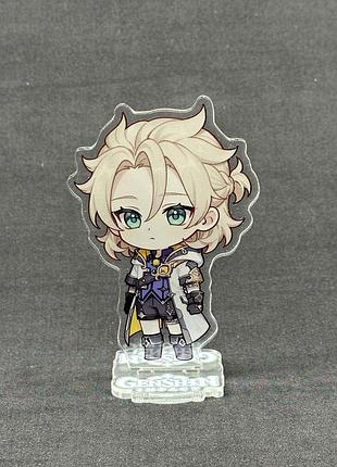 Акриловая коллекционная фигурка геншин импакт - genshin impact chibi альбедо (albedo) 10 см