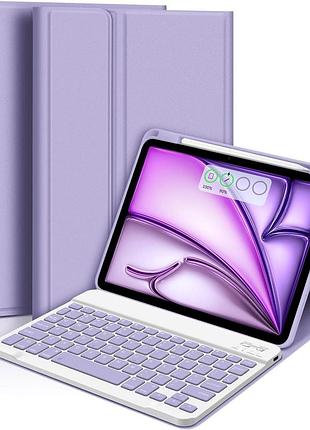 Чохол для клавіатури goojodoq для ipad air 6 11 дюймів 2024 m2, ipad air 5-го/4-го покоління 2022/2020 10,9 дюймів, знімний чохол
