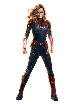 Пластиковая ростовая фигура ростовая фигура капитан марвел (captain marvel) 1750 мм