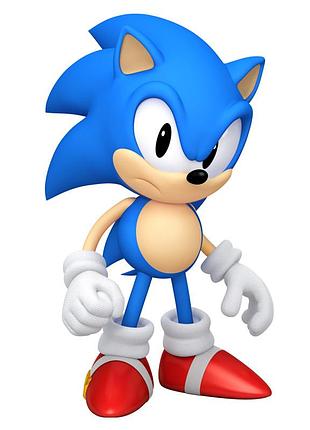 Пластиковая ростовая фигура ростовая фигура соник (sonic) 1500 мм