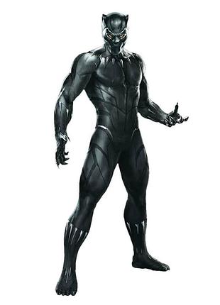 Пластиковая ростовая фигура ростовая фигура черная пантера (black panther) 1800 мм