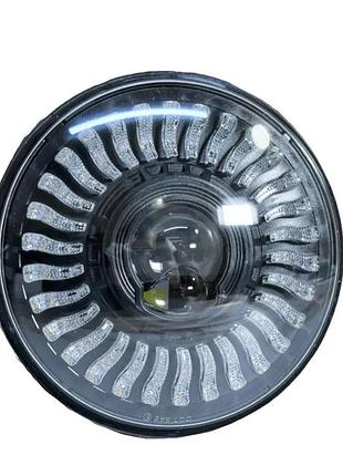 1шт супер оптика 150w нива ваз 2121, копійка 2101, уаз. 1шт! led фар! світлодіодні фари 7 дюймів дхо + поворот!