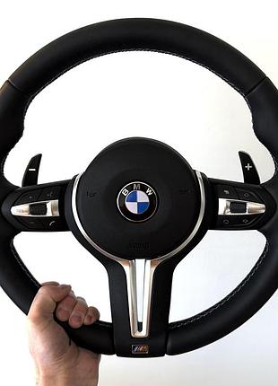 Кермо bmw m sport з пелюстками та airbag для bmw e70 e71 e90 e91 e92 e93 мультируль