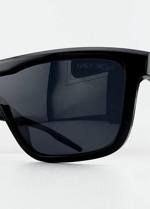 Солнцезащитные очки-маска grey wolf gw5095 c.01p поляризационные черные мужские
