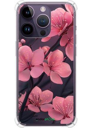 Чехол на iphone 14 pro max пурпурная сакура "6075sp-2667-2448"