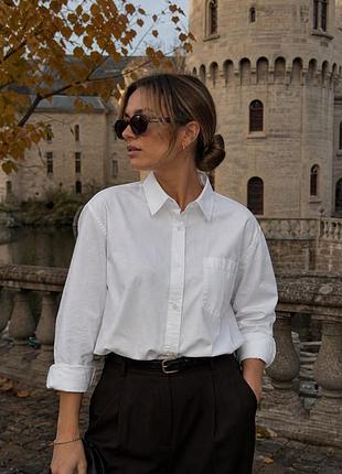 Белоснежная рубашка jacamo 100% хлопок