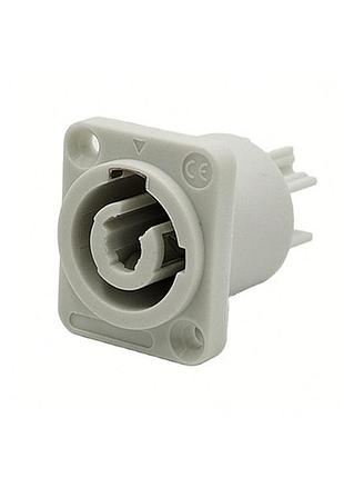 Разъём powercon 3pin 20a 250в мама sac3mpb, выход питания, панельный