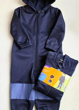 Софтшелл комбинезон на флисе lupilu 86-92 см softshell водонепроницаемый для мальчиков