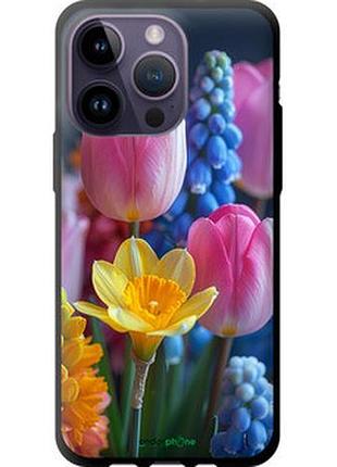 Чехол на iphone 14 pro max весенние цветы "6058b-2667-2448"