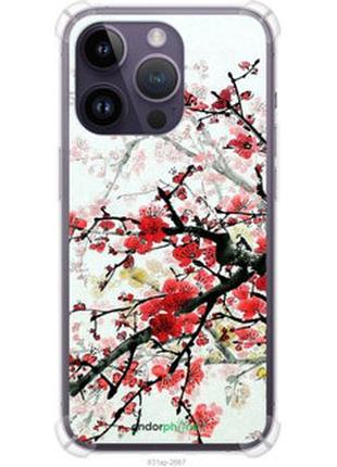 Чохол на iphone 14 pro max квітучий кущ "831sp-2667-2448"