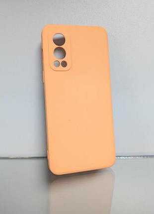 Чохол для oneplus nord 2 , силіконовий, помарачевий