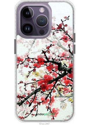 Чохол на iphone 14 pro max квітучий кущ "831pc-2667-2448"