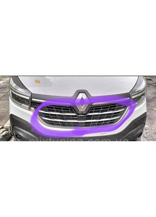 Накладки на решетку opel vivaro 2020-2025гг. 3шт