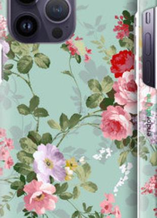 Чехол на iphone 14 pro max цветочные обои 2 "862m-2667-2448"