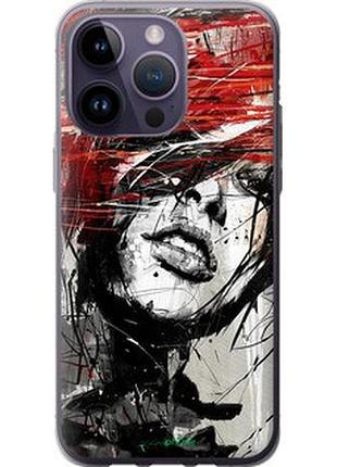Чехол на iphone 14 pro max лицо девушки "1162u-2667-2448"