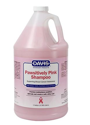 Шампунь увлажняющий для собак и котов концентрат davis pawsitively pink дэвис пинк 3800 мл