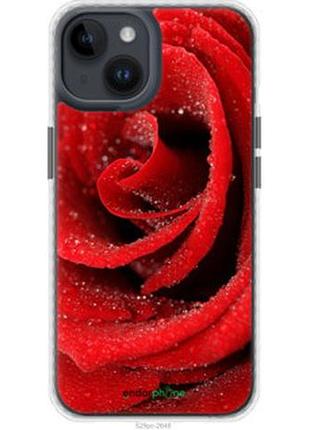 Чехол на iphone 14 красная роза "529pm-2648-2448"