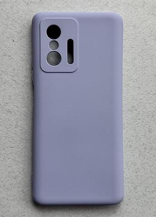 Xiaomi 11t pro чехол wave colorful case light purple tpu силиконовый противоударный пурпурный накладка панель бампер