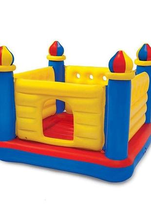 Дитячий надувний центр-батут intex 48259 "замок" (175-175-135 см) "jump-o-lene castle bouncer"
