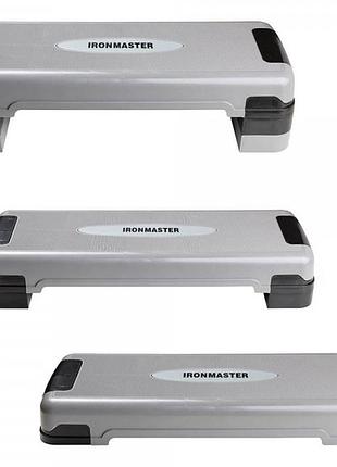 Степплатформа трёх ступенчатая ironmaster ir97304 (80-31-10/15/20 см)
