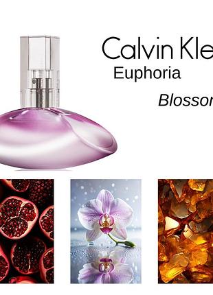 Туалетная женская вода calvin klein euphoria blossom 1 мл | отливант распил распыл весенний цветочный
