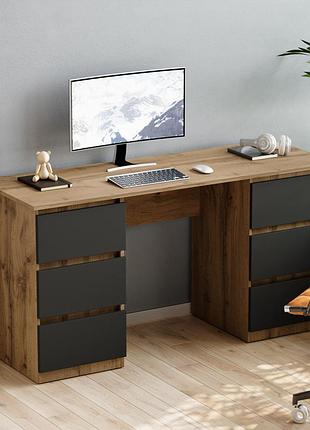 Стіл письмовий furnigrade сп-14 тахо-антрацит 75х145х50
