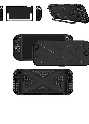 Чехол для nintendo switch 2, чехол для switch2 с разделенным чехлом, крышкой для ручки из тпу и задней панелью